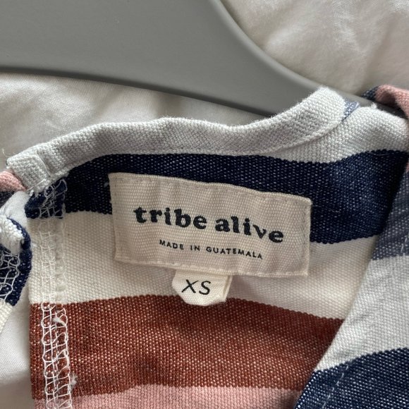 LAUDE the Label / Tribe Alive cotton long-sleeve stripe tee - Picture 4 of 5